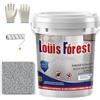 Vgpbphj Louis Forest, Vernice epossidica per pavimenti, colore sabbia per pavimenti, rivestimento lucido effetto marmo, rivestimento impermeabile e antiscivolo per pavimenti del garage (grigio scuro