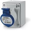 Scame Eureka - Base da parete dritta Eureka IP44 2 poli + terra 16 A 220 V