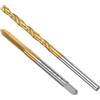 QUARKZMAN Set di Punte Maschiatura, Maschio Filettatore a Flauto Dritto UNF 8-36 Punte Trapano 9/64 (3,5mm), Acciaio ad Alta Velocità M2 Rivestito Titanio per Riparazione Filettature