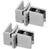 wenyouya 2 cerniere per porta della doccia del bagno per vetro da 5 8 mm, hardware in lega di zinco (90 gradi)
