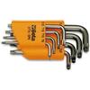 Beta 97TX/SC8 - Serie di 8 chiavi maschio piegate per viti con impronta Torx (art. 97TX) con supporto