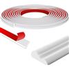 Rayakt Pannelli da parete autoadesivi da 3 m, kit di modanature e modanature per cornici di specchi, guide per sedie, decorazioni per la casa e protezione delle pareti (3,2 cm di larghezza, bianco)