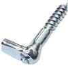 Aerzetix - Set di 20 ganci per avvitatura con impronta cruciforme Ø5.2x40mm - gancio a forma di L - vite filettata per legno - picco da avvitare - C47892