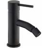 Yellowshop - Miscelatori rubinetterie bagno completo Essenza lavabo muro bidet vasca e doccia incasso in ottone nero opaco flessibile inox doccetta (Bidet)