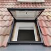 sermair Finestra da tetto e lucernario seminterrato porta per illuminazione diurna multi-angolo finestra in alluminio personalizzata (900 mm x 1200 mm, versione elettrica)
