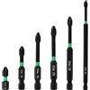 SAVITA 6 Pezzi Punte per Cacciavite Magnetico Set, Set di Punte per Cacciavite Magnetico Ph2 Estrattore per Vite Antiscivolo Cacciavite a Croce per Cacciavite Elettrico, Lunghezza 25-150mm