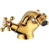 YUNYHAO Rubinetti, Rubinetti Bidet Oro, Miscelatore Bidet Lavabo Oro Doppia Maniglia Rubinetti Ottone Rubinetti Bagno