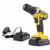 Powerplus POWX00422 - Cacciavite e trapano a batteria da 20 V, con 2 batterie da 1,5 Ah e caricabatterie, per legno, pietra e metallo