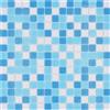 MOSANI Piastrelle a mosaico in vetro classico, mix di vetro, bianco e blu, incollate su carta, mosaici per piscina MOS210-323P_f