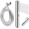 Eulihent Doccino per Doccia con 2 Funzioni,Portable High Pressure Shower Head con Tubo Flessibile da 1,5 metri,Soffione Doccia Anticalcare,Telefono Doccia Manopola per la Pulizia Degli Angoli, Vasca.