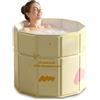EUBSWA Vasca da bagno portatile pieghevole (70x70 cm), grande vasca da bagno pieghevole per immersioni a freddo, vasca da bagno indipendente per piccoli bagni, SPA e benessere all'aperto