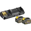 DeWalt, DCB132T2, QW, 18/54V XR FLEXVOLT 6AH BATTERY X 2 AND DUAL CHARGER STARTER KIT