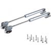 TopHomer Chrank - 2 molle idrauliche a gas da 20 N, per mobili, a gas Strut Lift, ammortizzatori, molla a gas, per mobili, mobili, mobili, porte dell'armadio, molla a lembo morbida, colore argento