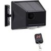 Lancoon allarme solare all'aperto sensore di movimento rilevatore liberamente ruotabile IP65 impermeabile 129db forte sirena lampada stroboscopica con telecomando per frutteto fattoria fienile