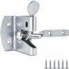 ZAVIA Chiavistello da giardino per cancelli in legno - Heavy Duty argento porta serratura autobloccante cancello fermo - Protezione dalle intemperie Auto porte serrature per porte esterne