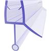SONNI Guarnizione Doccia Sottoporta, Guarnizione per Doccia 120 cm Guarnizione di Ricambio per 6 mm / 7 mm Spessore Vetro Guarnizione in Gomma Guarnizione per Doccia in PVC con Deflettore d'acqua
