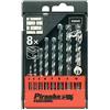 BLACK+DECKER Stanley Black & Decker 8014211062148 Piranha X56040 Cassetta 8 Punte Zincate, Multicolore