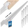 KOTARBAU® 8 Pezzi Supporto per Palo - Acciaio Zincato - 500 mm - Argento - 50 x 60 mm - Supporti per Pali in Legno - Staffe Per Pali In Legno - Supporto Palo Recinzione - Resistente alla Corrosione