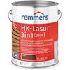 Remmers Vernice trasparente Acqua HK 3in1 teak, 5 litri, vernice per legno, per recinzioni, copertura per auto, casette da giardino, impregnante + fondo + finitura in uno