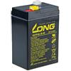 LONG Batteria al piombo-acido 6 V 4,5 Ah F1 (WP4.5-6)