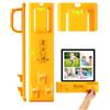 Stalishare Picture Hanging Tool with Level, Goodsnova Photo Frame Hanging Tool for Easy Marking Position, Wall Hanger Helper Guide for Photo/ Art/ Painting Frame (Plastic, Yellow)