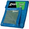 Ribimex Telo di Protezione Leggero Impermeabile 3x4 m in Polietilene, Occhielli in Alluminio, Resistente agli Agenti Atmosferici, Ideale per Uso Domestico e Campeggio - PRB06503X04
