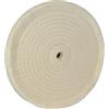 Silverline 105888, Disco di lucidatura in cotone a forma di spirale, Smerigliatrice da banco