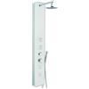 METAFORM Colonna Doccia Multifunzione Crystal, Alluminio Verniciato E Vetro, 25x53x160 Cm Bianco