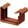 INEFA Connetore per grondaia, a scatola, PVC 83mm, marrone raccordo per grondaia in plastica, accessori per grondaie, Made in Germany