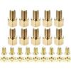 YOKIVE 10 Set Ottone Esagonale Filettato Spaziatore Vite Dado Kit, Spaziatore con Femmina-Maschio Filettatura | Sollevamento Scheda PCB, Ottima per L'industria Elettronica (M4 5+6mm)