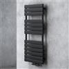 doporro Scaldasalviette da Parete per Bagno 120x60 cm, Radiatore Termoarredo Piatto in Acciaio ad Acqua Calda, Attacco Basso Centrale, Colore Antracite