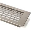 SOTECH SO-TECH® Griglia di Ventilazione Griglia per Porta Filtro di Ventilazione Griglia di Ripresa Squadrata - Simil Acciaio