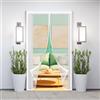 XUEXIAOH Zanzariera Porta Finestra 113 x 217 cm Installazione Senza Fori Tenda Zanzariera Porta per Porte da Balcone, Cantine, Terrazze, Bianco