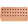 Fictory Supporto per attrezzi in legno per cacciaviti e punzoni, organizer a 30 fori, soluzione di archiviazione compatta, scaffale in legno resistente per spazio di lavoro ordinato