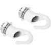 YOKIVE 2pz Lega M10 Soffitto Gancio, Placca Sospensione Apparecchi Gancio | Sospeso Lampadario Luce, Ottimo per Casa (Bianco, 0,91x1,22-)