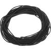 QUARKZMAN Nastro Sigillante Schiuma Silicone Ø1,8mm x L 8m Nero | Ø0,07 x L 26,25 Ft, Guarnizione Gomma Spugna Rotonda, Corda Gomma Solida per Macchinari e Industrie