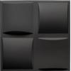 Deccart Pannelli Decorativi Per Pareti 3D 50x50 cm XPS - Nero, 5m2