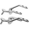 Inbagno Coppia Di Cercniere Per Copiwc Conca Ideal Standard, cerniere in metallo cromo (Coppia Cerniere Conca)