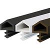 DQ-PP guarnizione per porte, colore marrone, 10 m, in gomma TPE, STD-05, larghezza di piega: 12 mm, larghezza di scanalatura: 4 mm, guarnizione in gomma per porte interne, guarnizione, nastro