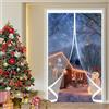 XUEQXUE Magnetica Tenda Isolante Termico per Porte 86 x 200 cm Protezione Dal Freddo Antivento Insonorizzata, Isolamento Termico Tenda per Porta Invernale per Cantina, Balcone, A