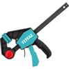 TOTAL Morsetto a barra rapida 600mm/135kg / INDUSTRIALE (THT1346802), Dimensioni: 80x600mm, Forza massima: 135kg, Spessore barra: 6x18mm