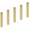 YOKIVE 5pz M6 Distanziatori, Ottone Esagonali PCB Distanziatori Dadi, Mantieni Altezza Uniforme, Ottimo per Scheda Madre, Circuito Scheda, Elettronica (Oro Tono, 50 Mm)