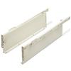 SOTECH Sistema per Cassetti MetallBox Altezza Telaio: 118 mm/Lunghezza Nominale: 450 mm bianco crema Cassetto Guide per