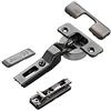 SOTECH 2 x Salice Cerniere a Scodellino Serie 700 Titanio Antracite con Ammortizzatore Integrato nella Scatolina 110° T48 Applicazione Lineare di SO-TECH®