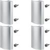 SOTECH 4 x SOTECH maniglia per porta balcone SEJA II alluminio colore argento 85 x 40 x 20 mm maniglia per porta patio