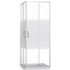 ZIK - Box Doccia Angolare 80x80 2 Lati (Altezza 190) Cabina Doccia Completa in Vetro Temperato 6mm Reversibile, Box Doccia Completo con Porta Scorrevole, Tutti i Componenti Necessari sono Inclusi
