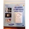 GAEBI Allarme sonoro a batterie per finestre porte tapparelle db 130 bianco