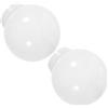 ELAYARD Lampada Facile da Installare e Rimuovere Globo Paralume in Acrilico Bianco 2 Pezzi Stile Moderno per Casa Moderna e Lampioni da Strada