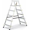 DRABEST SCALETTE SERIE PRO 2x8 Step Scala Bifacciale in Alluminio per Uso Domestico 150kg - Scaletta in Alluminio - Scale Multiuso - Scaletta Pieghevole - 53x179x16cm
