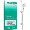 hansgrohe Crometta Set doccia 1 getto con asta doccia 65 cm, bianco/cromo, 26533400